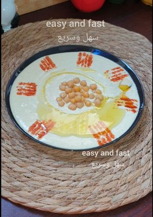 صورة لوصفة سلطة الحمص