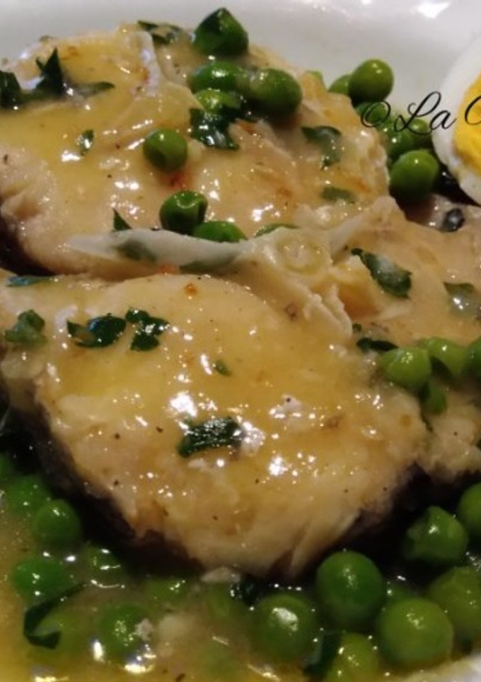 Una foto de Merluza en salsa verde