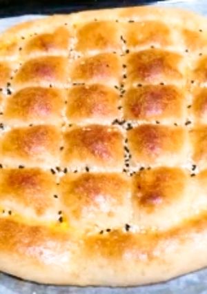 صورة لوصفة خبز البيدا التركي هش و خفيف مثل القطن🍞