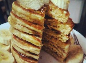 Una foto de Hotcakes de proteína
