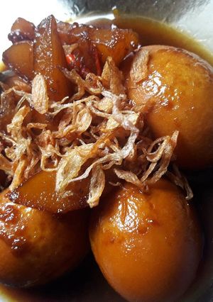 Foto resep Semur kentang telur