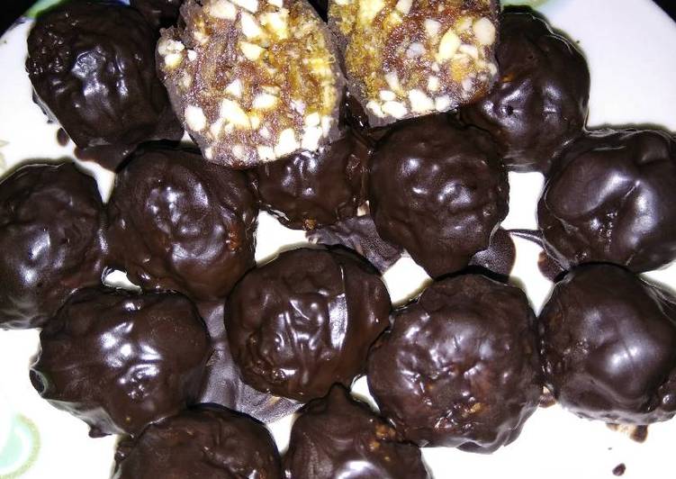 Easiest Way to Prepare Super Quick Homemade Date dry fruit chocolate ball