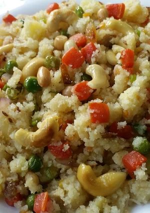 A picture of Suji pulao.