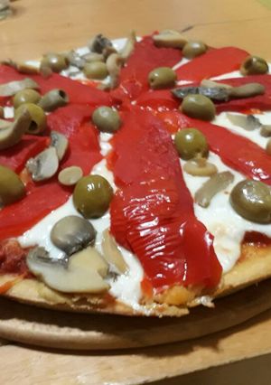 Una foto de Fainá a la pizza