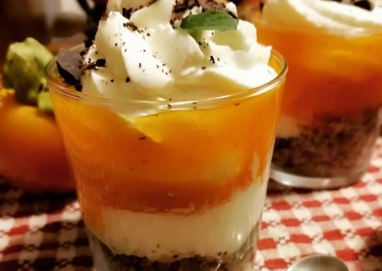 Easiest Way to Make Veloce Crema di cachi, panna, mascarpone e cioccolato fondente