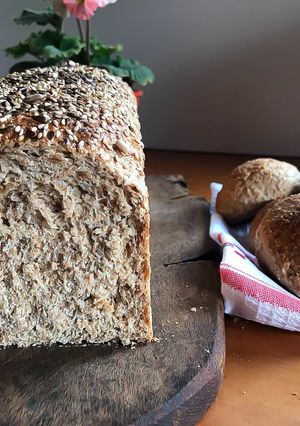 Una foto de Pan de salvado esponjoso