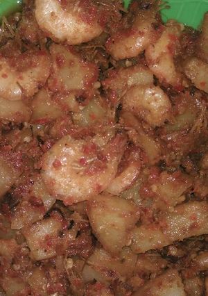 Foto resep BALADO Kudang (Kentang Udang) simple