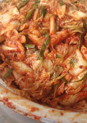 Hình của món Kim chi chay.