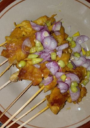 Foto resep Sate Jamur Tiram Kunyit Kemiri