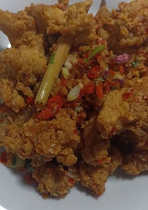 Foto resep Ayam Goreng Tepung Masak Cabe Garam