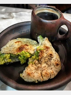 Una foto de Arepa con chía