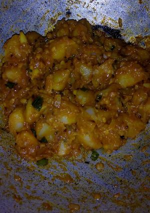 A picture of Potato Curry.