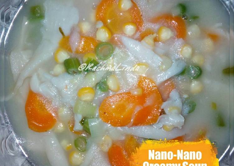 Recipe: Yummy Nano~Nano Creamy Soup (ala anak kos)
