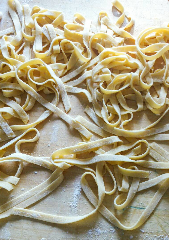 Una foto de Tallarines caseros