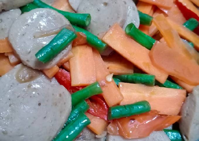 Resep Tumis Wortel Kacang Panjang Baso Oleh Elsa Friscillia Cookpad