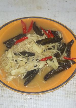 Foto resep Cah Taripang Jamur Enoki Saus Tiram