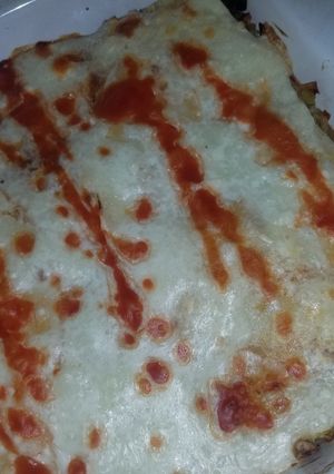 Una foto de Pastel de puerro y atún