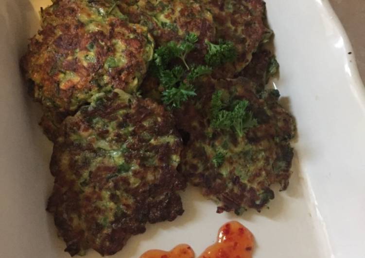 Simple Way to Prepare Any-night-of-the-week Baby marrow, mushroom and spinach patty