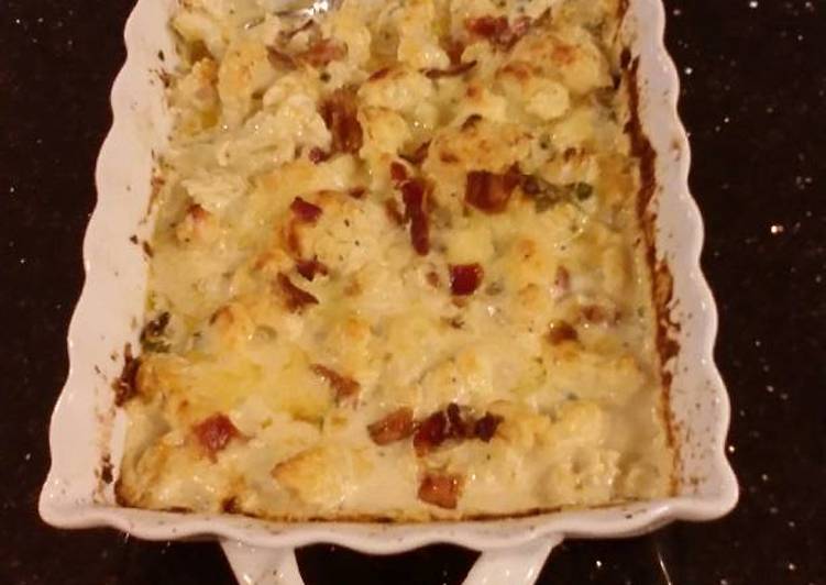 Recipe of Tasty Cauliflower  "Mac" and Cheese
