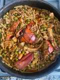 Cassola de Fideus Amb Pop i Llamàntol (fideos a la Cazuela con Pulpo i Bogavante)