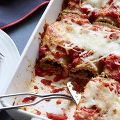 A picture of Portobello Lasagna Rollups.