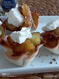 Cestini di pane con patate novelle al forno,olio,sale, pepe e formaggio spalmabile