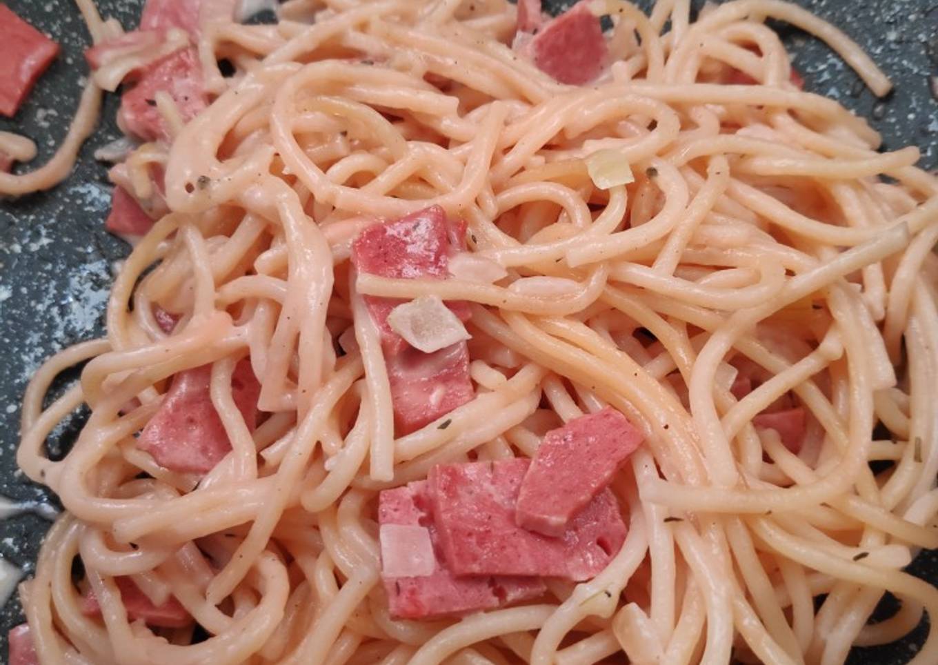 Spaghetti carbonara resep adik ipar