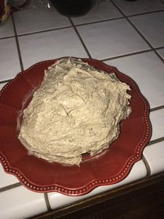 A picture of Espresso Chocolate Wine Cake.