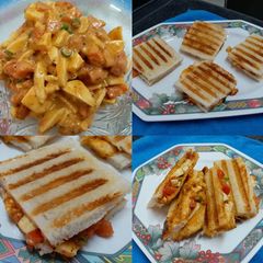 Tomato Egg Grilled Sandwich A picture of Tomato Egg Grilled Sandwich.