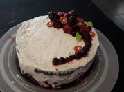 Una foto de cobertura frosting con queso crema
