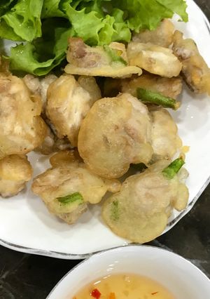 Hình của món Óc heo chiên giòn.