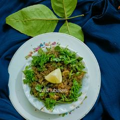 Purple Sweet Potato Upma (Savoury Spicy Purple Sweet Potatoes) A picture of Purple Sweet Potato Upma (Savoury Spicy Purple Sweet Potatoes).