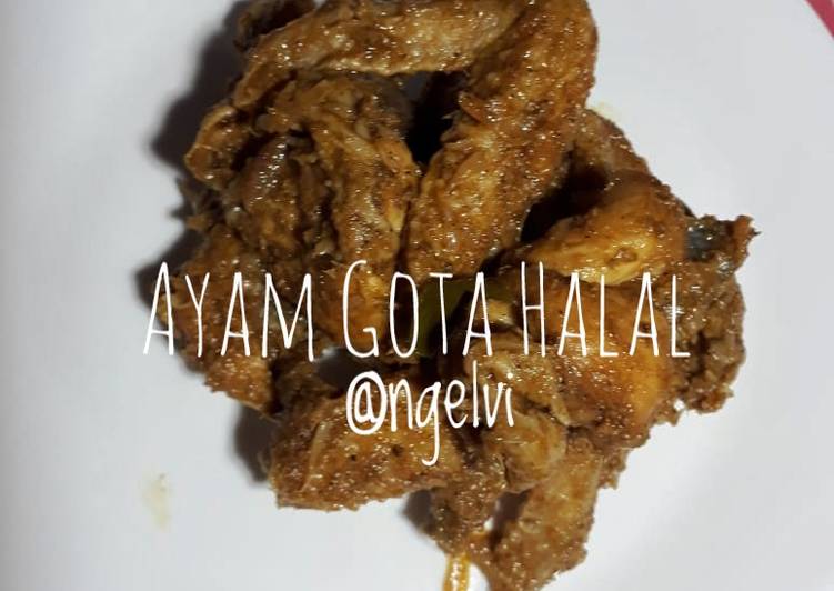 makanan Ayam gota halal (kelapa oseng) Anti Gagal