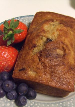 Foto principal de Pan dulce de banana con chocolate