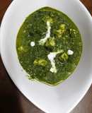 Palak paneer-cottage cheese in spinach#weekly jikoni