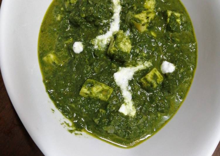 Easiest Way to Make Quick Palak paneer-cottage cheese in spinach#weekly jikoni