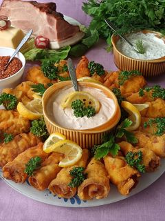 Töltött sonka rántva recept fotója