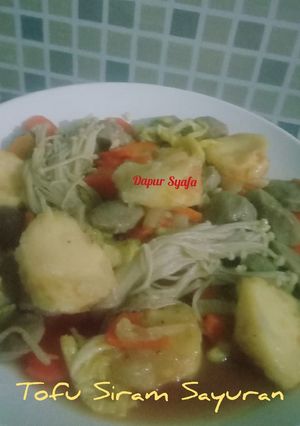 Foto resep Tofu Siram Sayuran