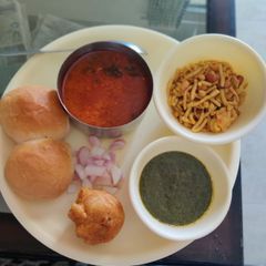 Missal vada pav A picture of Missal vada pav.