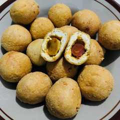 รูปของ Tahu bulat isi bakso sosis pedas