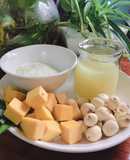 Ăn dặm - sữa hạt sen bí đỏ