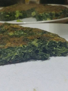 Una foto de Tortilla light con espinacas hecha de forma distinta