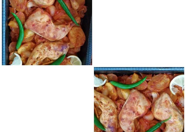 صينيه بطاطس بالدجاج