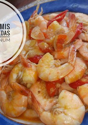 Foto resep Udang tumis mentega pedas