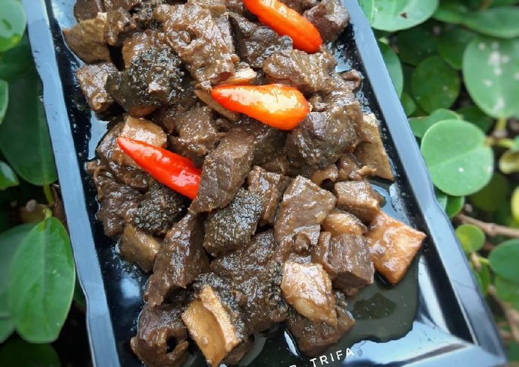 Tumis Jeroan Kambing