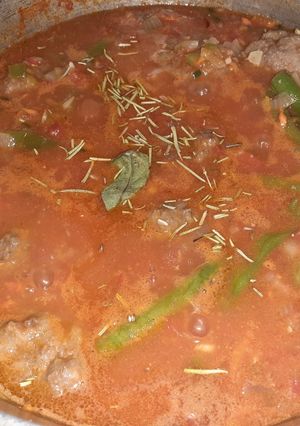 Una foto de Albóndigas en salsa thiaguin