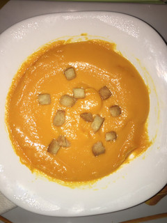 Una foto de Crema de calabaza
