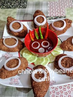 সোয়াবিন ছোলার চপ (soyabean cholar chop recipe in Bengali) রেসিপির প্রধান ছবি