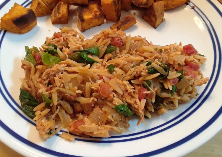 Chicken and Spinach Orzo