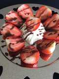 Strawberries with Chantilly Cream and Chocolate